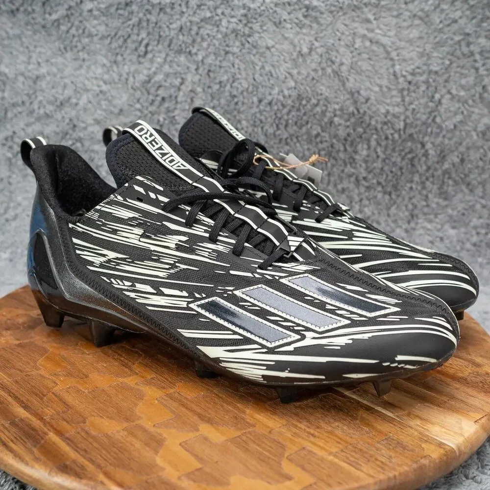 Adidas Adizero 12.0 Football Glow In The Dark‎ Mens Size 14 Black White IE5447